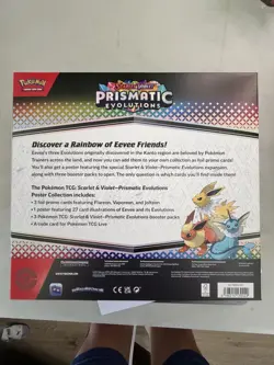 NEW Pokemon TCG S&V Prismatic Evolutions Poster Collection Box Sealed DG Sticker - Image 2