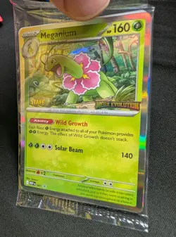 Pokemon Mega Evolution Prerelease STAFF Promo (Set of 4) SEALED - Image 2