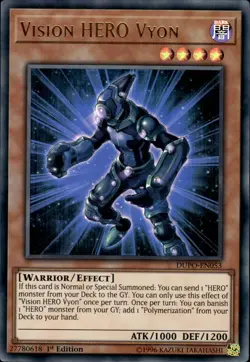 Vision HERO Vyon - Ultra Rare 1st Edition DUPO-EN053 - LP - YuGiOh - Image 1
