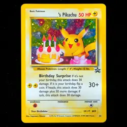 Pikachu | 3x WOTC Black Star Promo Cards: Birthday, Flying, Bumblebee | 24/25/27 - Image 3