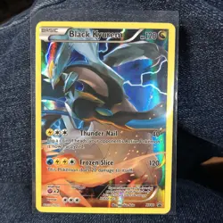 Pokemon TCG Black Kyurem XY80 Holo MP/LP 2016 XY Era Rare Card - Image 1