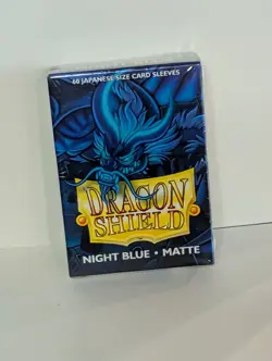 60 Dragon Shield Japanese Matte Night Blue Card Sleeve Deck Protector - Image 1