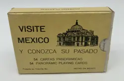 CARTE DA GIOCO VISITE MEXICO POKER BRIDGE ORIGINAL VINTAGE PLAYING CARDS - Image 1