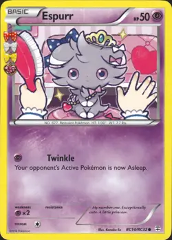 Espurr RC14/RC32 Generations: Radiant Collection Pokemon Card LP - Image 1