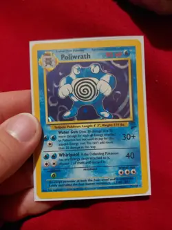 Poliwrath Base Set 2 Holo Rare Pokemon TCG Card 15/130 Unlimited Edition LP - Image 1