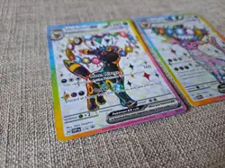 Pokemon TCG Umbreon 176 & Espeon 175 Prismatic Evolutions Figure Promo Cards - Image 3