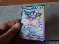 Pokemon TCG Umbreon 176 & Espeon 175 Prismatic Evolutions Figure Promo Cards - Image 5