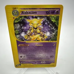 Pokemon Card Alakazam Non Holo 33/165 Rare Expedition Base Set (2002) - NMT - Image 1
