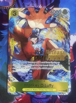 Monkey D Luffy Pre-Release Tournament Winner P-036 One Piece Promo Card - Image 1