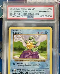 1999 Base Set Shadowless Signed Pokemon Cards - Mitsuhiro Arita Signed Authentic - Image 4