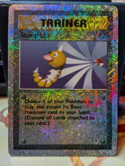 Pokemon Trainer Card Scoop Up 104/110 Reverse Holo Rare Legendary Collection - Image 1