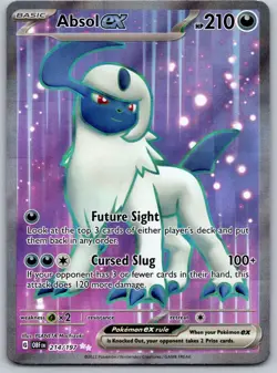 Absol ex - 214/197 - Pokemon Obsidian Flames Full Art Ultra Rare Card NM - Image 1