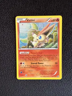 HOLO Victini 23/113 LP - Legendary Treasures Pokemon Card - Tomokazu Komiya Art - Image 1
