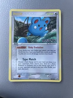 Azurill 20/113 - Reverse Holo Rare EX Delta Species Stamped - Pokemon Card - NM - Image 1