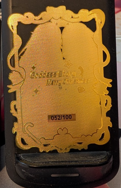 Busty Elves #52/100 Waifu Premium Metal Card Anime Goddess Story - Image 2