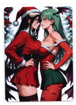DUAL Morrigan x Albedo (overlord) Lewd Hentai Anime Waifu Card ACG NSFW - Image 2