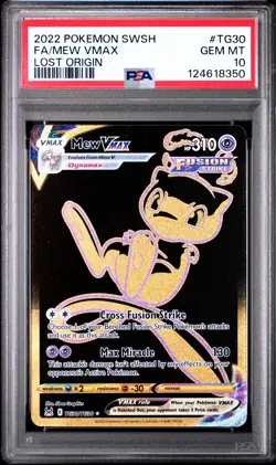 Pokemon TCG Mew VMAX TG30/TG30 Trainer Gallery Secret Rare Card PSA 10 Gem MT - Image 1