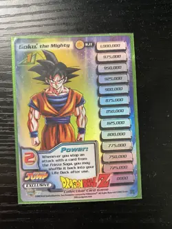Dragon Ball Z Goku The Mighty Holo Promo Shonen Jump SJ1 DBZ CCG Promo Card - Image 1