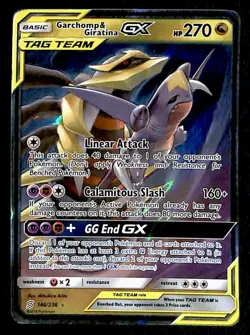 Garchomp & Giratina GX Unified Minds 146/236, EX Pokemon Card - Image 1