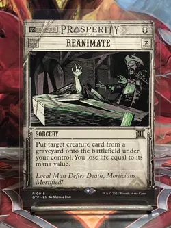 Reanimate (Non-foil) Outlaws of Thunder Junction: Breaking News 0018 Rare MTG - Image 1