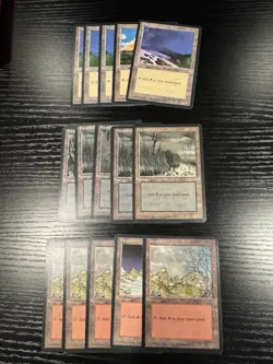 Ice Age Basic Land lot of 15 (Plains, Swamp, Mountain) - Image 1