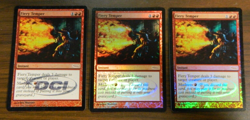 MTG FOIL DCI Gateway Promo Fiery Temper x3 Excellent - NM Condition - Image 1