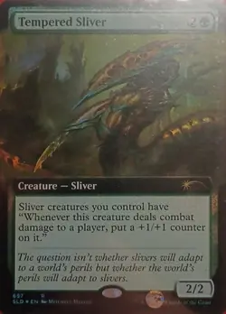 Tempered Sliver - Foil - Extended Art x1 - Secret Lair Drop Series - NM-Mint, En - Image 1