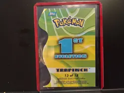 Pokemon Topps Die Cut Embossed Trapinch Great Condition Rare 13 of 18 - Image 2