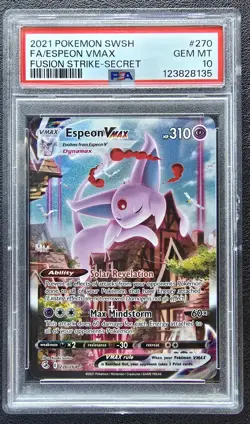 Espeon VMAX alt art - pokemon fusion strike 270/264 PSA 10 - Image 1