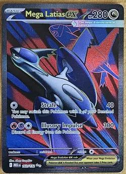Mega Latias EX 163/132 Pokemon Mega Evolution Full Art Ultra Rare - Image 1