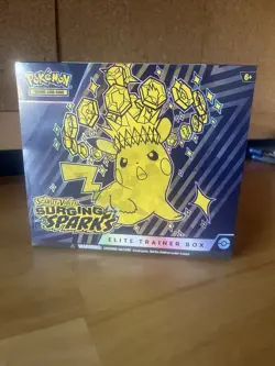 Pokemon TCG Scarlet & Violet SURGING SPARKS Elite Trainer Box FACTORY SEALED ETB - Image 1