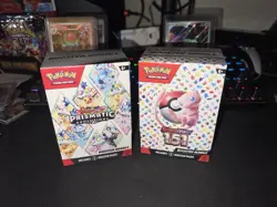 Lot of 2 Pokemon S&V Prismatic Evolutions + 151 Booster Bundles sealed - Image 1