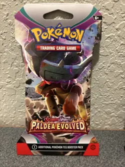 Pokemon Scarlet and Violet Paldea Evolved Sleeved Booster Pack SEALED Random One - Image 1