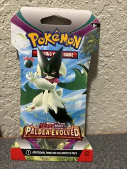 Pokemon Scarlet and Violet Paldea Evolved Sleeved Booster Pack SEALED Random One - Image 3