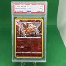 2022 POKEMON GO #010 CHARIZARD-REVERSE FOIL PSA 9 - Image 1