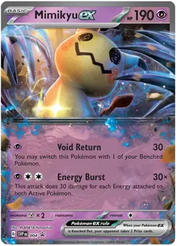 Pokemon TCG Mimikyu ex Sv Black Star Promos SVP004 Holo Promo Promo - Image 1