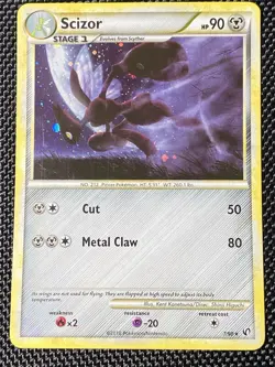 Scizor 7/90 - Holo Rare HGSS Undaunted Pokemon TCG LP - Image 1