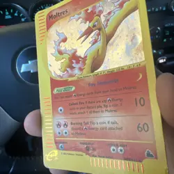 2003 Pokemon Skyridge Moltres H20/H32 Holo Wotc Care Rare Swirl tcg - Image 4