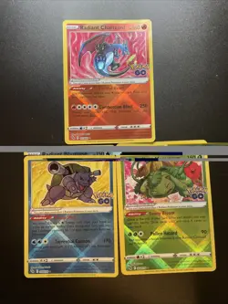 Pokemon Go Radiant Charizard 011/078, Blastoise 018/078, and Venusaur 004/078 - Image 1