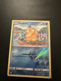 Psyduck 28/149 Reverse Holo Sun and Moon Base Set Pokemon NM - Image 1