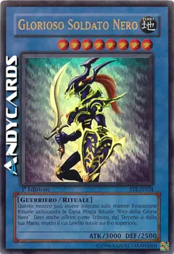 GLORIOSO SOLDATO NERO (Luster) Ultra Rara • Heavy Play • SYE IT024 1Ed Yugioh! - Image 1