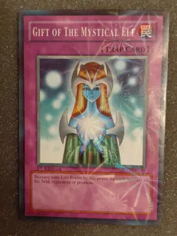 Yu-Gi-Oh Gift of the Mystical Elf PSV-009 1st Edition Reflective NM - Image 1
