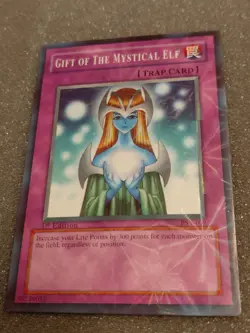 Yu-Gi-Oh Gift of the Mystical Elf PSV-009 1st Edition Reflective NM - Image 2