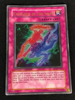 YUGIOH EXCHANGE OF THE SPIRIT SP1-EN004 ULTRA (MP) - Image 1