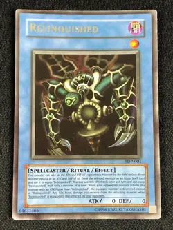 YUGIOH RELINQUISHED SDP-001 ULTRA LIGHT PLAY - Image 1