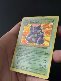 1st Edition Shadowless Nidoking Holo - 11/102 - Base Set Vintage Pokemon Card - Image 2