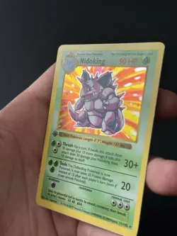 1st Edition Shadowless Nidoking Holo - 11/102 - Base Set Vintage Pokemon Card - Image 3