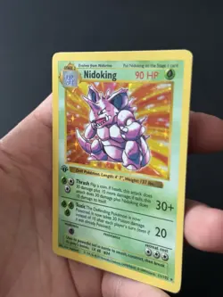 1st Edition Shadowless Nidoking Holo - 11/102 - Base Set Vintage Pokemon Card - Image 4
