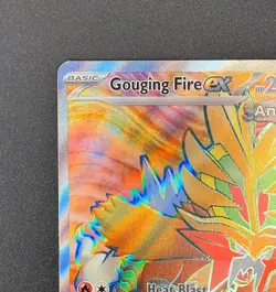 Gouging Fire ex 188/162 NM Full Art HOLO Temporal Forces Pokemon Card TCG - Image 2