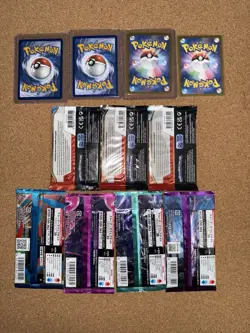 Pokemon TCG 4x Single Cards, 3x Surging ENG Packs, 4x JPN Pack Lot, Sealed - Image 2